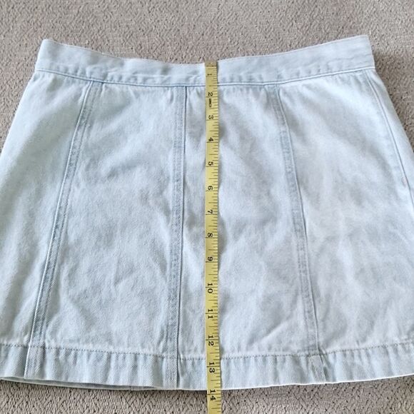 Forever 21 Light Blue Jean Denim Skirt - Size Small - Picture 11 of 12